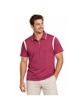 Men's Michel Rouen Performance Polo Shirt – Bordeaux – Size 2XL – NWT